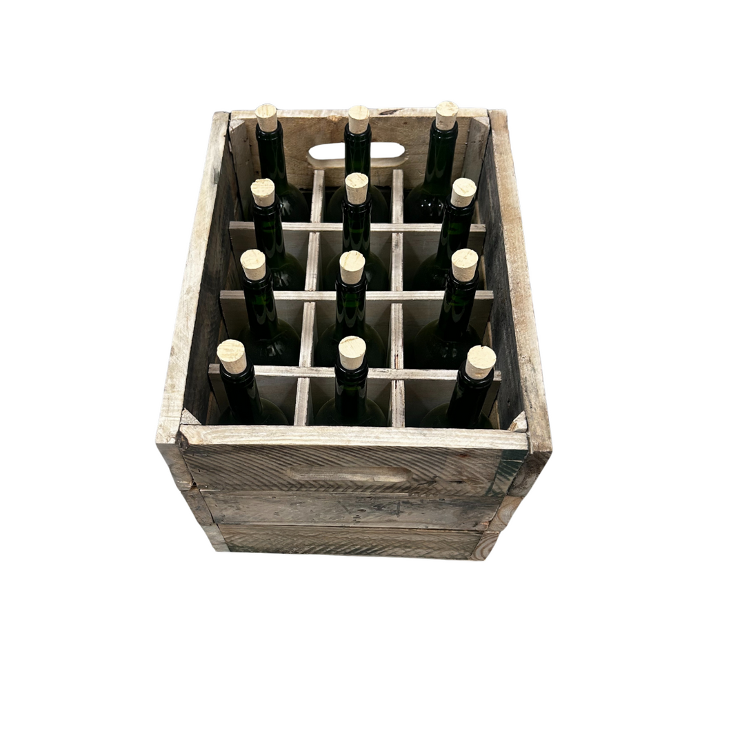 Rustic Pallet wood Wine Crate - 12 Bottle