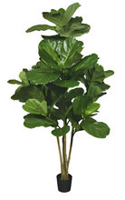 Load image into Gallery viewer, Artificial Fiddle Fig Leaf Tree
