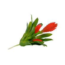 Load image into Gallery viewer, Plant Couture - Artificial Plants - Succulent Bromelia Vriesia Red 35cm - Side 
