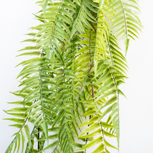 Load image into Gallery viewer, Plant Couture - Artificial Plants - Hanging Sword Fern 120cm - Close Up 
