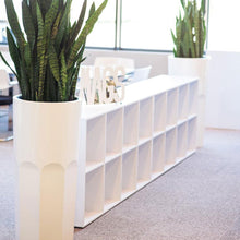 Load image into Gallery viewer, Plant Couture - Pots &amp; Planters - Le Long M - Lifestyle Image With Artificial Sansevieria 
