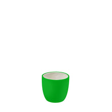 Load image into Gallery viewer, Plant Couture - Artificial Plant Pot - Metallic Ribbed Pot Square - Lime Green 
