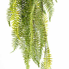 Load image into Gallery viewer, Plant Couture - Artificial Plants - Hanging Fern 114cm - Close Up 2
