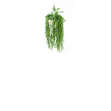 Load image into Gallery viewer, Plant Couture - Artificial Plant &amp; Pot Combo - Valli Hanging Pot with Hanging Grass Bush
